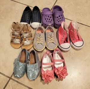 Lot Toddler Girls Size 5 Shoes